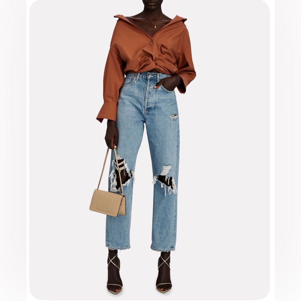 ALIX NYC Loretta Cropped Poplin Shirt - Size XS